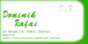 dominik rafai business card